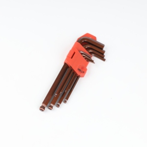 Hex anahtar anahtarı seti çelik Hex anahtar çeşitli boyutları 9 adet uzun kol tükenmez alyan anahtarı takımı - Product Image 5