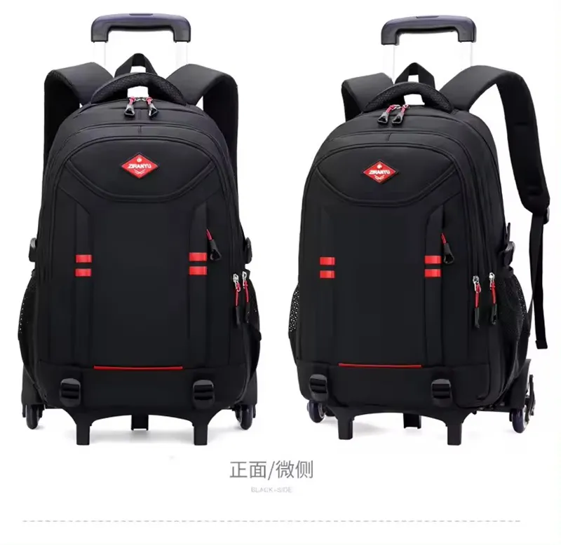 New products are selling well Fashion Style Students 1-6 Grade Backpack Large Capacity School Bags Trolley Schoolbag