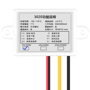 12V/24V/220V calefacción refrigeración Led Control de temperatura relé temperatura tiempo controlador termostato Control termorregulador temporizador - Product Image 5