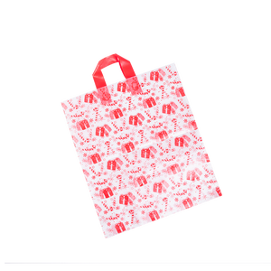 New Style Cheap HDPE/LDPE Plastic Takeout Bags with <strong>Soft</strong> <strong>Loop</strong> <strong>Handle</strong> Carrier Bags Biodegradable Poly Shopping Tote Bags - Product Image 1