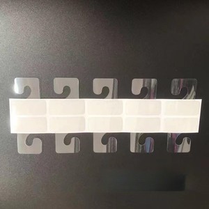 Euro delik ekran ambalaj kutuları için kanca plastik yapıştırıcı asmak etiket sekmeler için Euro delik askı kanca ile kolay ekran - Product Image 5