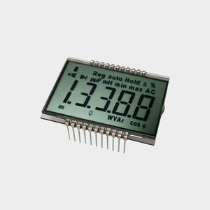 4 haneli 7 segmentli ekran yansıtıcı lcd ekran 2.3 inç beyaz 7 segment gerilim ölçer uygulaması 22 pin konnektör