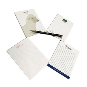 Bloc de notas liso blanco de tamaño personalizado Bloc de notas con logotipo Impresión de tareas promocionales sin terminar Lista de tareas Bloc de notas - Product Image 1