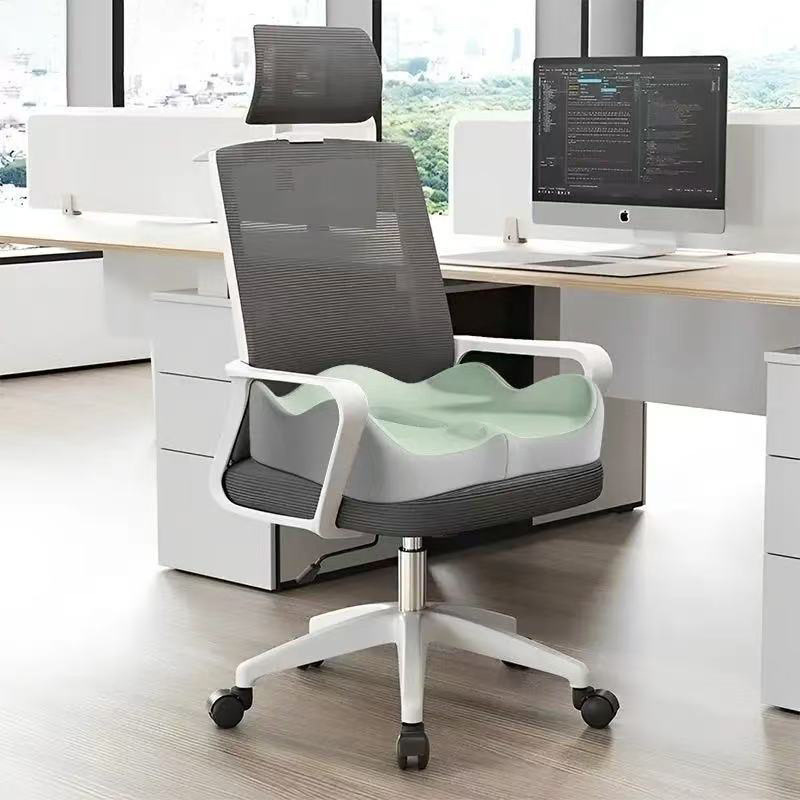 Cojín de asiento cosido en verde, de fruta de alta calidad.