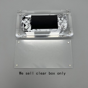 PSP2000 PSP3000 oyun konsolu için şeffaf kutu manyetik kapak şeffaf akrilik oyun ekranı saklama kutusu - Product Image 3