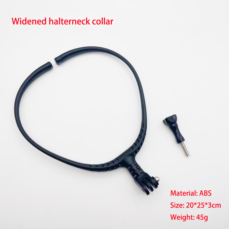 Black - Widened halterneck collar