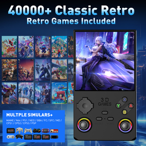L G350ハンドヘルドゲームコンソールピンク/グレー/ブラック64GB 4インチスクリーンLinuxレトロビデオゲームコンソールPSP用