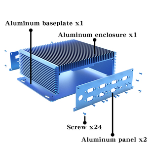 Industrielles Desktop-Multimedia-Büro <span class=keywords><strong>computer</strong></span> gehäuse Kunden spezifisches Gehäuse aus eloxiertem Aluminium mit elektrischem Player und elektrischem Player