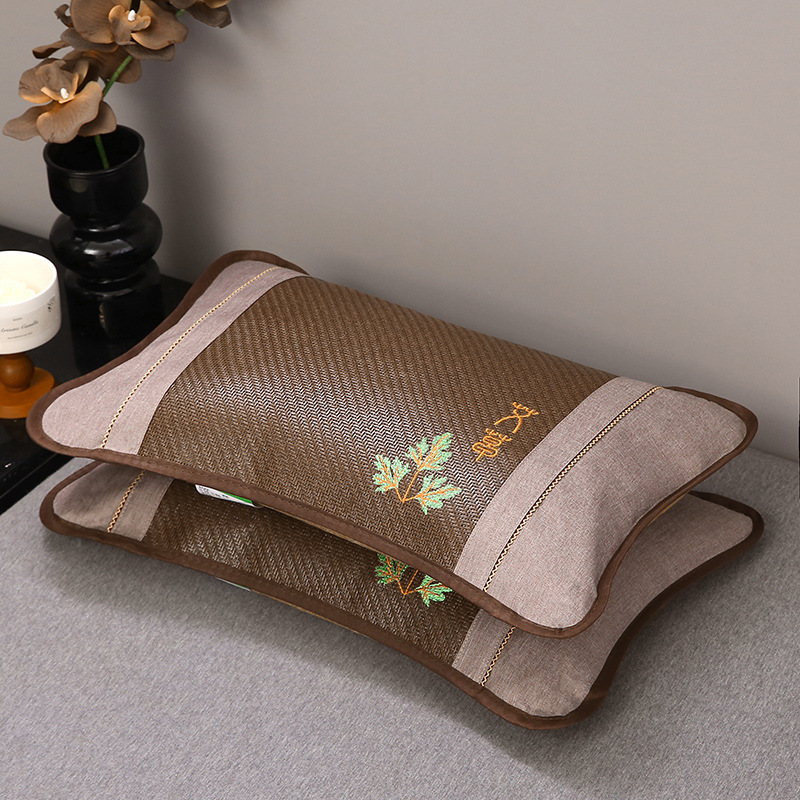 Almohada de ratán con aroma a té de artemisa - Marrón oscuro