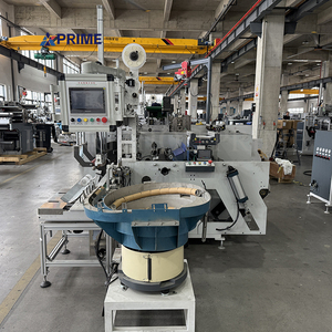 Voll automatische Etiketten aufkleber Non-Stop-Aufwickel maschine mit automatischem Entladen des Slitters