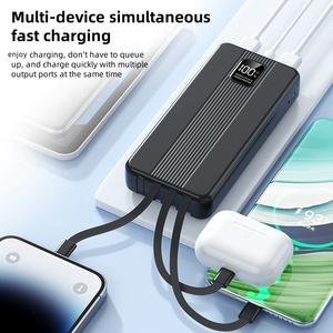 Banco de energía de carga súper rápida de 20000mAh, dispositivos portátiles de gran capacidad con pantalla digital inteligente, potencia de salida de 20W - Product Image 4