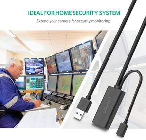 UGREEN <span class=keywords><strong>USB</strong></span>扩展电缆<span class=keywords><strong>USB</strong></span> 3.0公对母有源中继器电缆，带信号放大器中继器，用于打印机