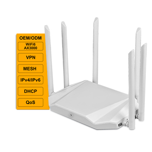 Venta caliente enrutador de Internet inalámbrico de doble banda AX3000 WiFi6 Gigabit hogar malla de alta velocidad QoS DDNS IGMP IPV6 WPA3 enrutador inalámbrico - Product Image 1