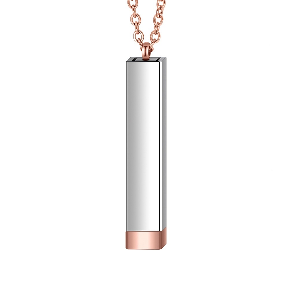 Quadrato - Argento e Oro Rosa