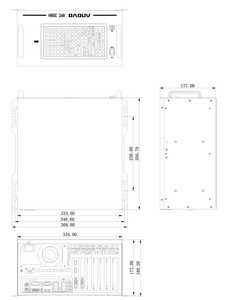 PC industrial 4U Industrial 10USB 2lan Android Windows Computadora integrada personalizada de fábrica para tráfico ferroviario PC Linux montado en la pared - Product Image 3