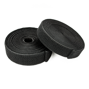 Black Nylon <strong>Hook</strong> <strong>Loop</strong> One <strong>Side</strong> High Quality Customized <strong>Hook</strong> and <strong>Loop</strong> <strong>on</strong> the <strong>Same</strong> <strong>Side</strong> - Product Image 2