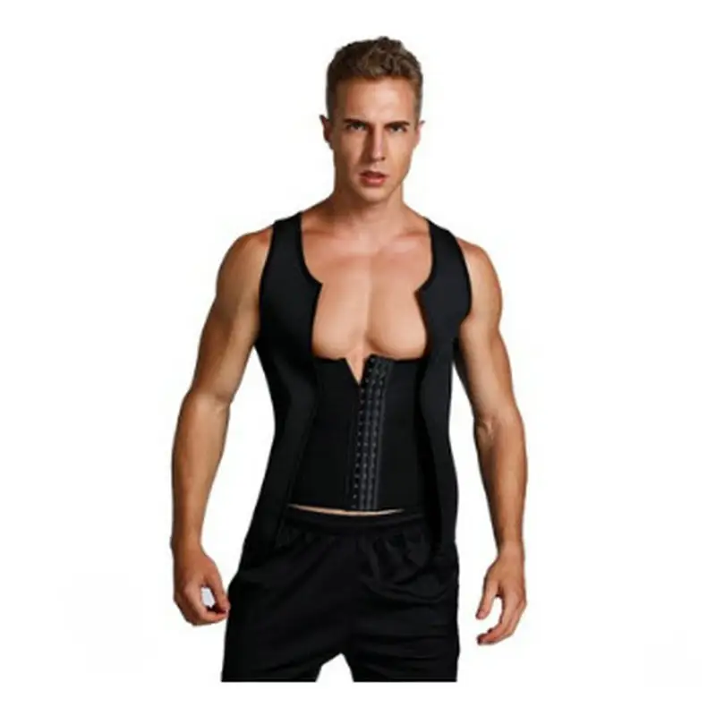 Da uomo dimagrante corsettummy shapewear topsports felpa shirtbody contouring workoutcorsetfat burnerweight loss sa