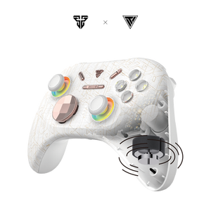 Fantech <strong>EOS</strong> PRO WGP15A ELECTRA - White Bluetooth 5.0 Wireless Gamepad RGB Lighting Gaming <strong>Controller</strong> - Product Image 1