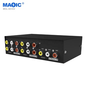 New Bi Directional AV RCA Audio Video <strong>Switch</strong> Converter <strong>4</strong> <strong>Input</strong> <strong>1</strong> Out USB <strong>KVM</strong> <strong>Switch</strong> for Monitors