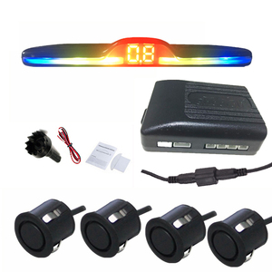 Sistema de sensor de aparcamiento para coche, accesorio de marcha atrás con pantalla LED, 4 sensores, fabricación Universal - Product Image 1