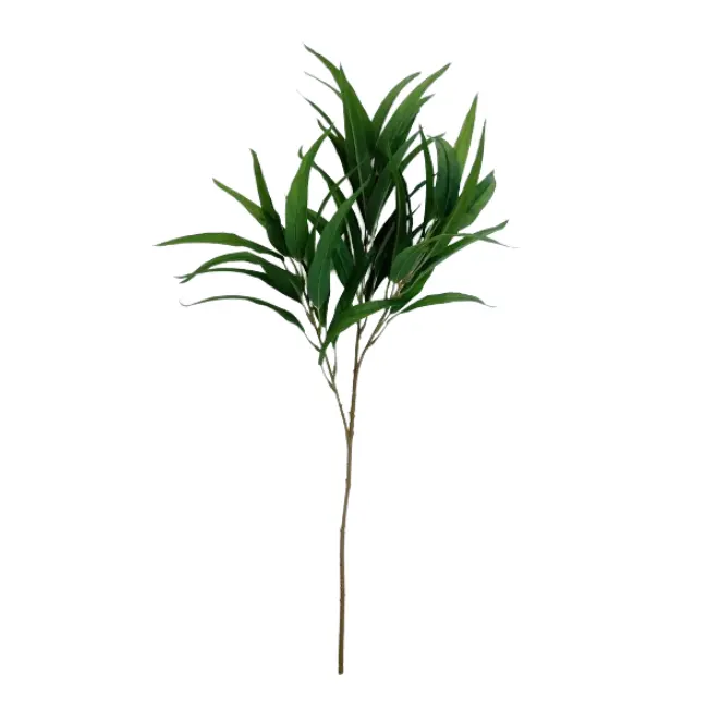 Simulação de folhas de eucalipto para casamento, plantas artificiais nórdicas, folhas de árvore de eucalipto, decoração de sala de estar, 75 cm