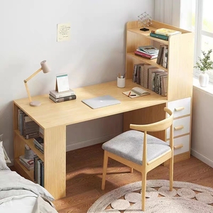 Mesa de estudio con diseño de estantería, escritorio de ordenador de madera para sala de estar en casa, venta al por mayor - Product Image 3