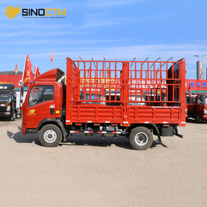 Sinotruk Howo 4*2 160hpディーゼル手動貨物トラック10Tonおよび12トン容量単列フェンスバンフルーツ輸送用 - Product Image 5