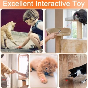 USB Recharge Cat Toys Laserpointer mit 5 einstellbaren Mustern Laser Long Range Training Chaser Interaktiver Toy Dog Laser Pen - Product Image 3