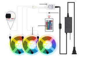 Смарт-контроллер с 24 ключами RGB IR, пульт дистанционного управления, светодиодный контроллер для 5050, RGB, SMD, Светодиодная лента, 2025 - Product Image 3