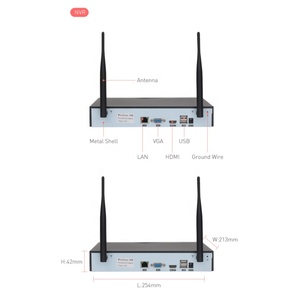 QZT OEM Tuya 4ch Waterproof 1080p 2mp Wifi <strong>Wireless</strong> <strong>2</strong>-<strong>way</strong> Audio Home Human Motion Detection Cctv Security Camera <strong>System</strong> Nvr Kit - Product Image 4