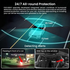 モーション検出クラウドストレージダッシュカムフロントとリアを備えた4Gモニターカメラ4k Anti with wifi Theft Protection for Car - Product Image 3