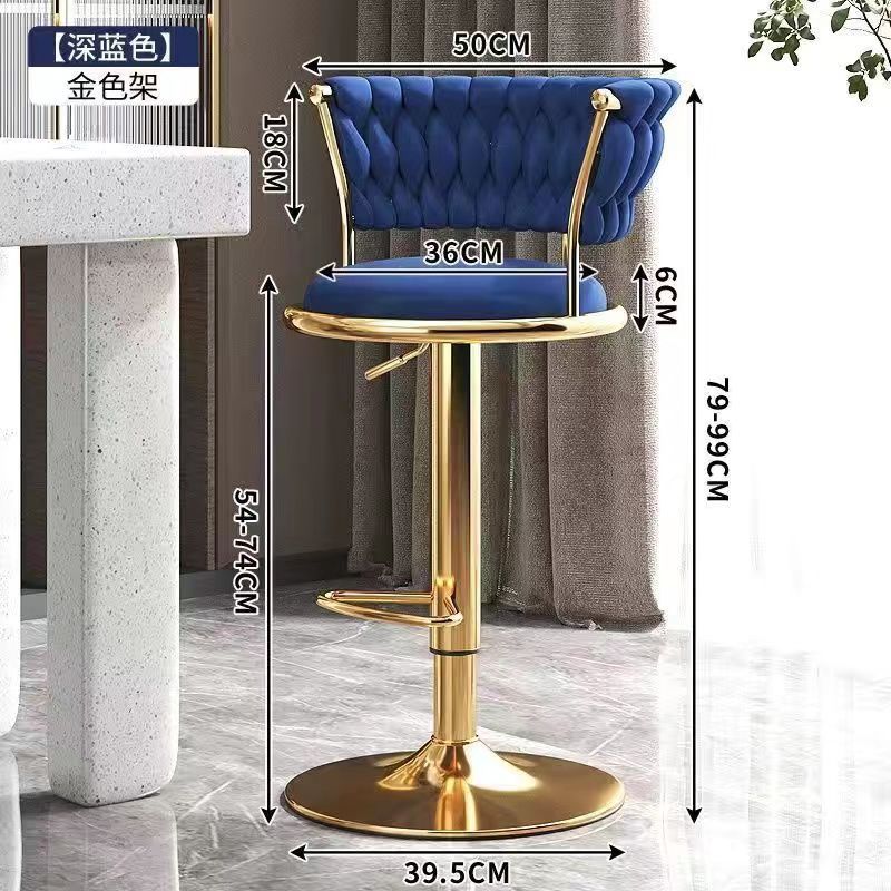 Modèle élégant en or bleu profond