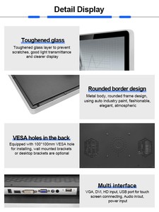 24 Inch <strong>Lcd</strong> Full hd 1920x1080 <strong>Computer</strong> Monitors Led Touch Screen for <strong>Tv</strong> Kiosk 24&quot; <strong>with</strong> Vesa Mount - Product Image 5