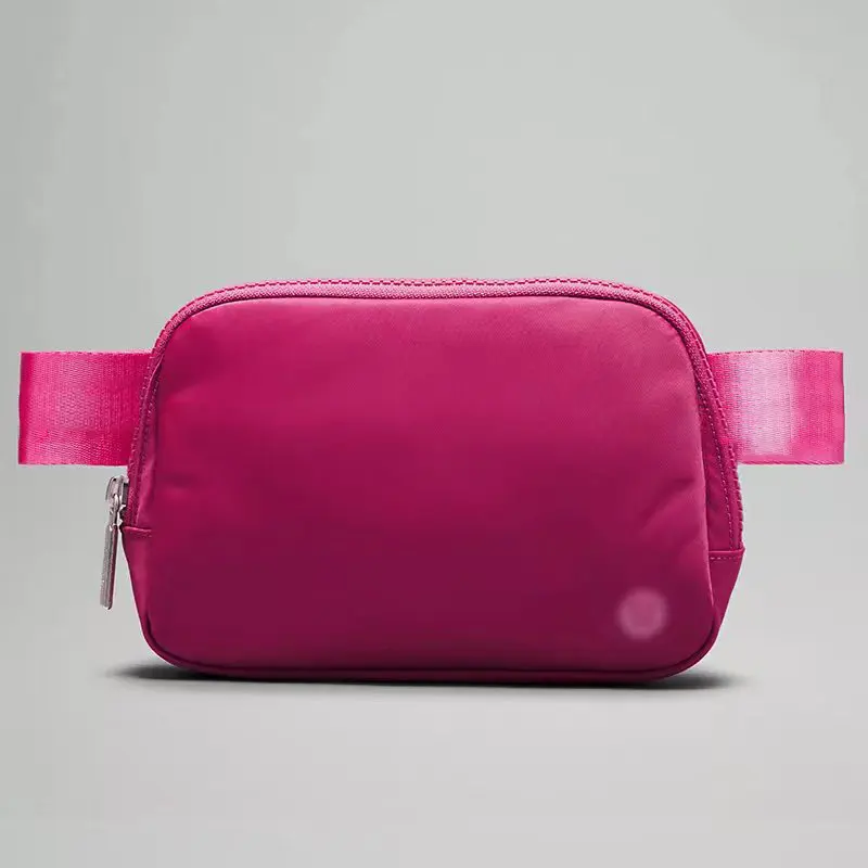 Femmes Lulu Lemon Belt Bag Fanny Pack Rouge Rose Bleu Partout 1L Pour Femmes Yoga Sports Crossbody Bags Sac de taille réglable