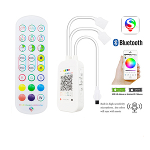 Tcwin RGB LED Smart Strip Light Kit 12V 5m 10m IR 24 teclas Control remoto App Music Controller IP20 IP65 Impermeable AI Led Pro - Product Image 6