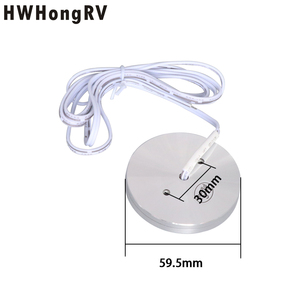 HWHongRV yüzey montaj yuvarlak LED RV/tavan ışık 2.5w Mini Led altında kabine gece lambası 12V DC - Product Image 6