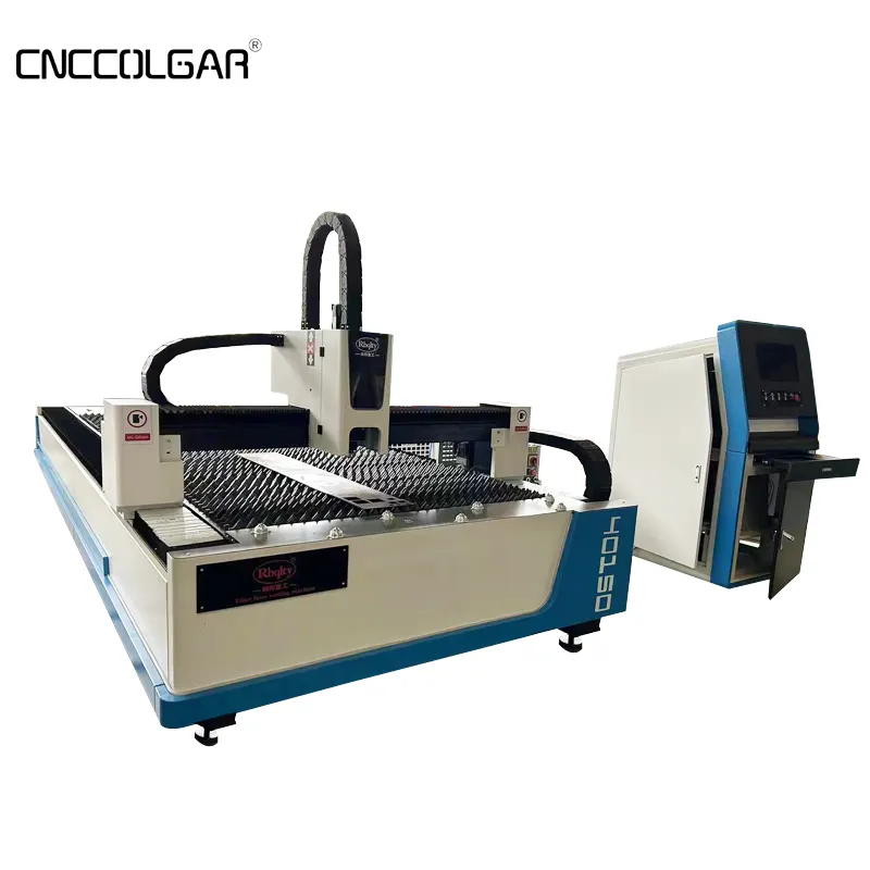 CNCColgar เครื่องตัดเลเซอร์ความแม่นยําสูง 4015 เครื่องตัดไฟเบอร์เลเซอร์ CNC 6000w