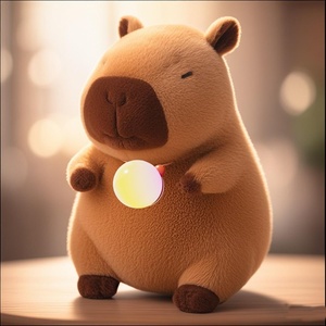Оптовая продажа: плюшевая игрушка-капибара с ИИ и функцией умного диалога, игрушка-шар с ИИ, поддерживает несколько языков - Product Image 1