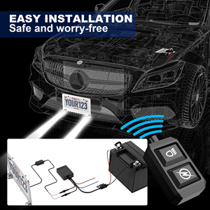 High Brightness Durability LED License Plate Lights Easy Install Invisible Design Complies Car Safety <strong>Standards</strong> <strong>Does</strong> Not Damage - Product Image 4