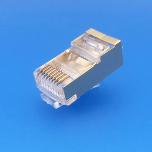 Cantell altın plaka 3 Prong SFTP CAT5E korumalı Jack CAT5 Rj45 modüler fiş Ethernet konnektörleri - Product Image 1