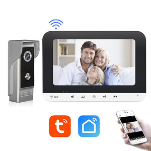 Tuya Smart Life App Remote Control 1/2.9'' COMS <strong>Video</strong> <strong>Intercom</strong> <strong>System</strong> HD IP55 Outdoor Doorbell 7 Inch Indoor LCD Screen - Product Image 1