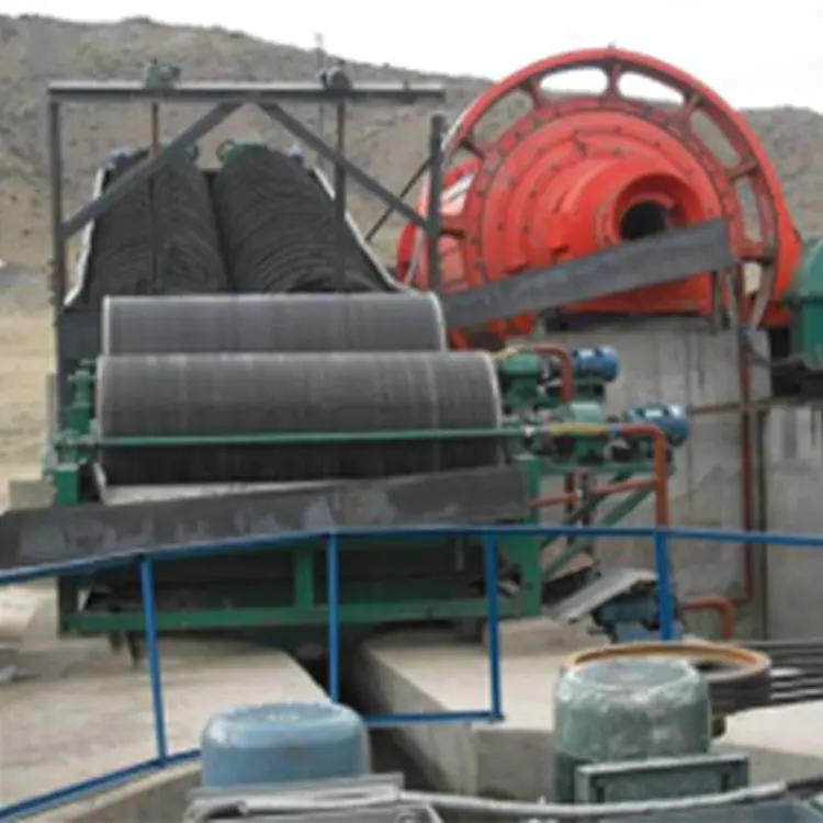 Separador magnético de tambor para separación magnética de metales para mineral de arena de hierro