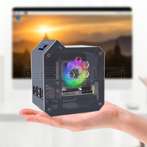 GeeekPi Raspberry Pi 5 ABS Mini Tower Kit completo con refrigeratore torre di ghiaccio 0.96 Display a schermo per lampone Pi5 - Product Image 2