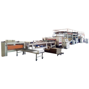 2层瓦楞纸板制纸机工厂2层分切机记分机堆垛机在线 - Product Image 1