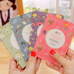 <strong>Custom</strong> <strong>Printed</strong> A7 Student <strong>Notebook</strong> with Floral Bird <strong>Design</strong> Portable <strong>Natural</strong> Paper Cover Saddle Stitching Binding Blank Notepad - Product Image 5