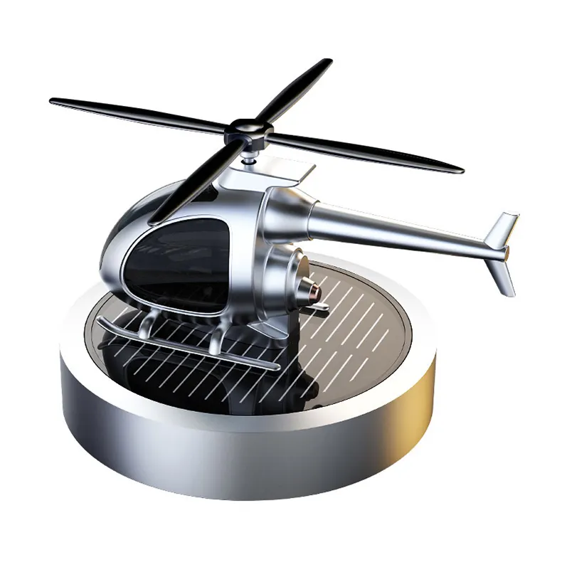Zonne-Energie Helikopter Auto Parfum Aromatherapie Luxe Geur Auto Luchtgeurverfrisser