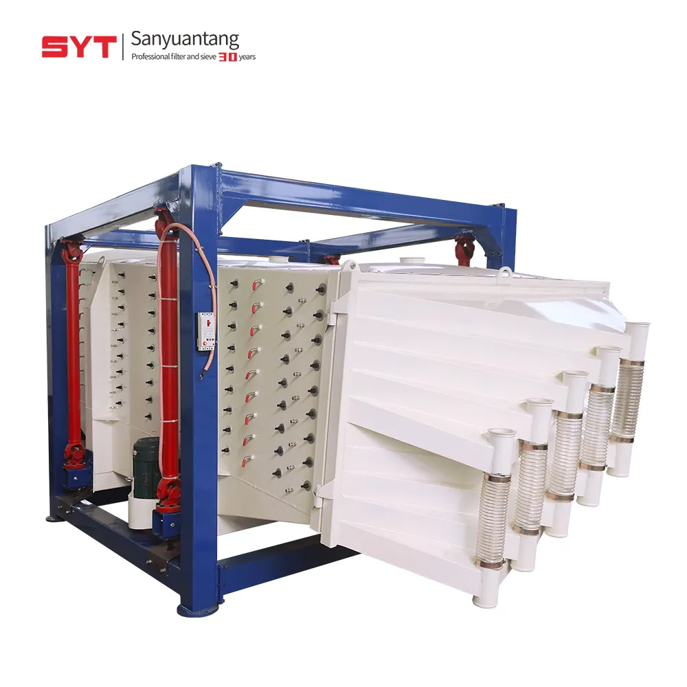 Silica cát sifter vuông rung màn hình sàng lọc gyratory rung screener Swing cát sàng máy cho cát sàng lọc