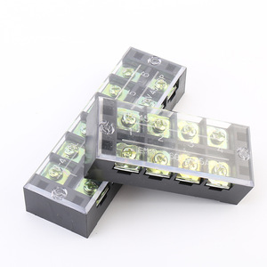 Bus Bar Power <strong>Distribution</strong> Block Fixed Wire 5P <strong>Dual</strong> Row Terminal Block - Product Image 3
