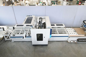 <strong>Multi</strong> <strong>Functional</strong> Panel Furniture Production Line with Six Sided Drilling Machine with Automatic Feeding - Product Image 3