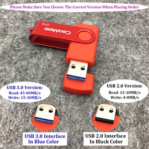 Ceamere แฟลชไดรว์ดิสก์ U คู่ CMC7,แฟลชไดรฟ์หน่วยความจำ32GB 64GB 128GB USB 2.0 3.0 Type C OTG USB Pendrive ของแท้ - Product Image 3